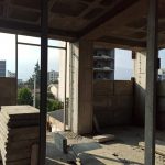 Installation of wall post and subframe system for interior partition support